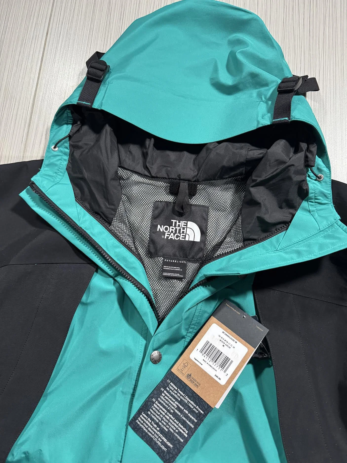The North Face '94 Jaiden Green Futurelight Mountain Jacket (Size
